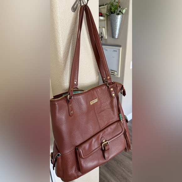Brown Leather Tote Bag - Picture 2 of 5